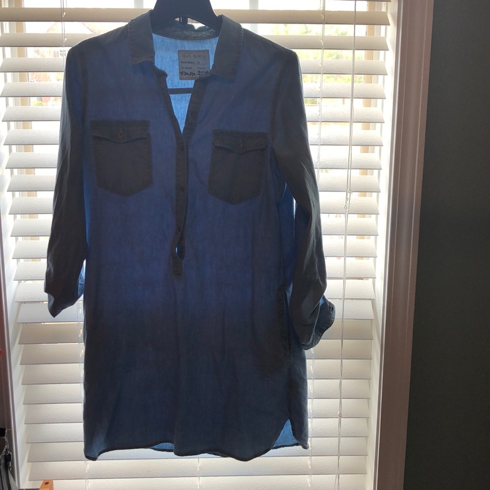 Denim Dress by Girl Krazy